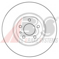 Диск гальмівний ALFA ROMEO FIAT LANCIA передн. (вир-во ABS)