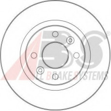 Диск гальмівний RENAULT 19/CLIO/MEGANE/TWINGO передн. вент. (вир-во ABS)