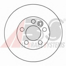 Диск гальмівний FORD, SEAT, VW, передн., вент. (вир-во ABS)