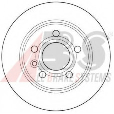 Диск гальмівний FORD, SEAT, VW, задн. (вир-во ABS)