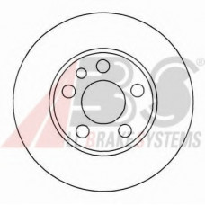 Диск гальмівний CITROEN, FIAT, PEUGEOT, передн., вент. (вир-во ABS)