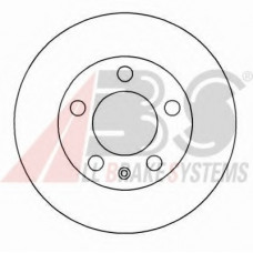 Диск гальмівний AUDI/SEAT/SKODA/VW A3/LEON/OCTAVIA/BORA задн. (вир-во ABS)