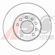 Диск гальмівний OPEL ASTRA передн., вент. (вир-во ABS)