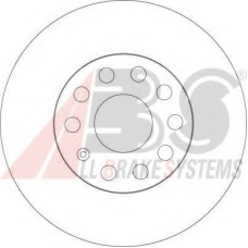 Диск гальмівний AUDI/VW A3/GOLF/TOURAN 16  передн. вент. (вир-во ABS)