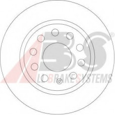Диск гальмівний AUDI/VW A3/GOLF 15  передн. вент. (вир-во ABS)