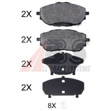 Колодка гальм. диск. TOYOTA AURIS 1.3-2.0 2012-, COROLLA 1.33-1.8 2013 - передн. (вир-во ABS)
