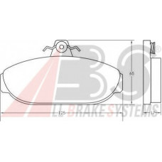 Колодка гальм. диск. VOLVO 740-760/940 передн. (вир-во ABS)