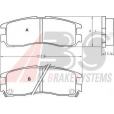 Колодка гальм. диск. MITSUBISHI GALANT/PININ/SPACEWAGON задн. (вир-во ABS)