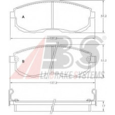 Колодка гальм. диск. NISSAN MAXIMA/MAXIMA QX 89-00 передн. (вир-во ABS)