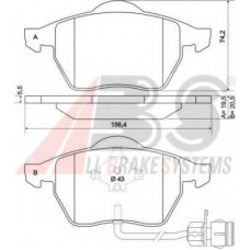 Колодка гальм. AUDI / VW 100/200/A3/A6/Passat передн. (вир-во ABS)