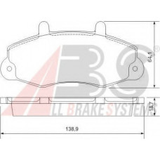 Колодка гальм. диск. FORD TOURNEO/TRANSIT передн. (вир-во ABS)