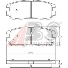 Колодка гальм. диск. ISUZU/OPEL FRONTERA/MONTEREY задн. (вир-во ABS)