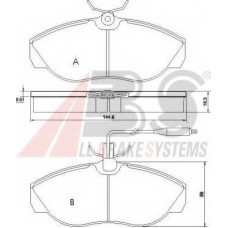 Колодка гальм. диск. CITROEN/FIAT/PEUGEOT JUMPER/DUCATO/BOXER передн. (вир-во ABS)
