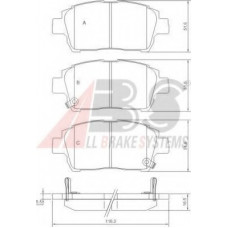 Колодка гальм. диск. TOYOTA PRIUS/YARIS(VERSO) передн. (вир-во ABS)
