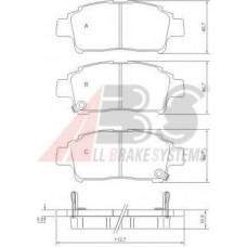 Колодка гальм. TOYOTA Yaris передн. (вир-во ABS)