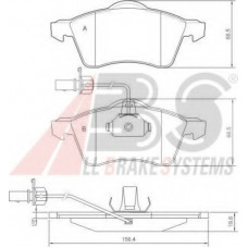 Колодка гальм. диск. VW T4 15  передн. (вир-во ABS)