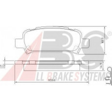 Колодка гальм. диск. SUBARU IMPREZA/LEGACY/FORESTER задн. (вир-во ABS)