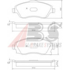 Колодка гальм. диск. OPEL CORSA/MERIVA/TIGRA передн. (вир-во ABS)