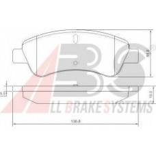 Колодка гальм. диск. CITROEN/PEUGEOT XSARA/307/206 передн. (вир-во ABS)