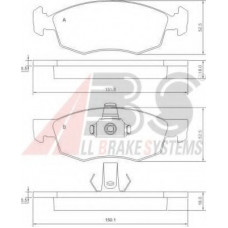 Колодка гальм. диск. FIAT DOBLO/DOBLO CARGO передн. (вир-во ABS)