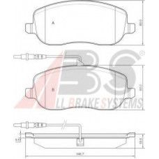 Колодка гальм. диск. CITROEN/PEUGEOT C8/807 передн. (вир-во ABS)