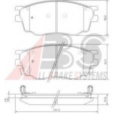 Колодка гальм. диск. MAZDA 6 (GG) передн. (вир-во ABS)