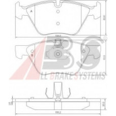 Колодка гальм. диск. BMW 520/525/525d 03 - передн. (вир-во ABS)