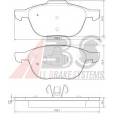 Колодка гальм. диск. FORD/MAZDA/VOLVO FOCUS/C-MAX/3/C30/S40 передн. (вир-во ABS)