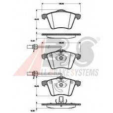 Колодка гальм. диск. FORD/SEAT/VW GALAXY/ALHAMBRA/SHARAN передн. (вир-во ABS)