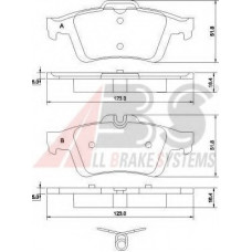 Колодка гальм. диск. CITROEN/FORD/OPEL C5/FOCUS/CMAX/VECTRA задн. (вир-во ABS)