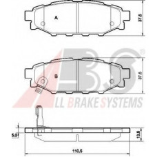 Колодка гальм. диск. SUBARU LEGACY/OUTBACK задн. (вир-во ABS)