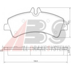 Колодка гальм. диск. MB/VW SPRINTER/CRAFTER задн. (вир-во ABS)