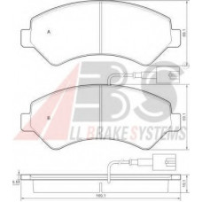 Колодка гальм. CITROEN / PEUGEOT Jumper / Boxer передн. (вир-во ABS)