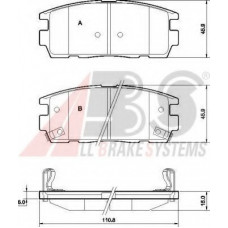 Колодка гальм. диск. CHEVROLET/OPEL CAPTIVA/ANTARA задн. (вир-во ABS)