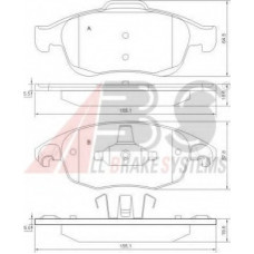 Колодка гальм. диск. CITROEN C4 передн. (вир-во ABS)