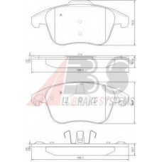Колодка гальм. диск. CITROEN C4, C4 PICASSO передн. (вир-во ABS)