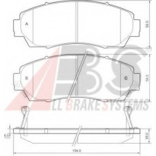 Колодка гальм. диск. HONDA CR-V VIII 2.0-2.2 07 - передн. (вир-во ABS)