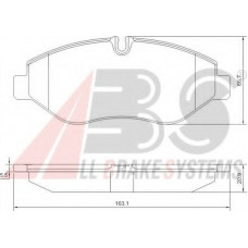 Колодка гальм. диск. IVECO DAILY III 2.3 3.0 06 - передн. (вир-во ABS)