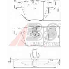 Колодка гальм. диск. BMW 325, 330,335 (E90-93) 05 - задн. (вир-во ABS)
