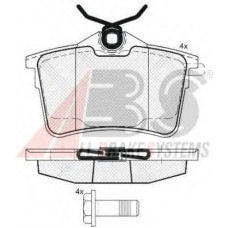 Колодка гальм. диск. CITROEN/PEUGEOT BERLINGO/PARTNER/308 задн. (вир-во ABS)