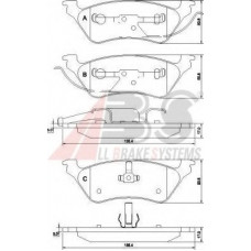 Колодка гальм. диск. CHRYSLER/DODGE VOYAGER/CARAVAN задн. (вир-во ABS)
