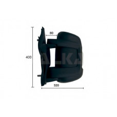 Дзеркало заднього виду Citroen Jumper/Fiat Ducato/Peugeot Boxer 06- (R) (механика/з повор.)