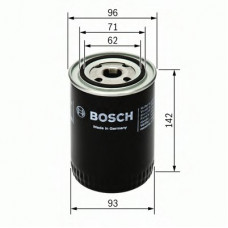 Фільтр масляний двигуна VOLGA, MASSEY FERGUSON (вир-во BOSCH)