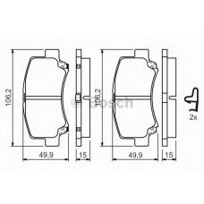 Колодки гальмівні (передні) Chery A1/Cowin/QQ6 06-15/Suzuki Wagon R+ 98-00
