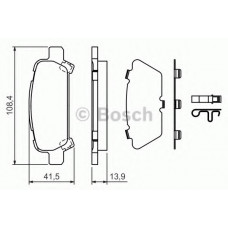 Колодки гальмівні (задні) Subaru Impreza/Outback/Forester 95-09 (Sumitomo)