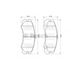 Колодки гальмівні (передні) Opel Frontera 98-04 (Akebono)