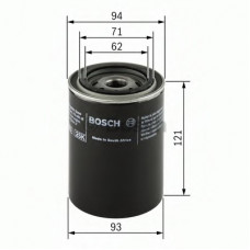 Фільтр масляний двигуна NISSAN (вир-во Bosch)