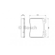 Колодка гальм. диск. MB S-CLASS (W140) передн. (вир-во Bosch)