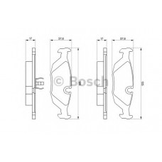 Колодки гальмівні (задні) BMW 3 (E30) 82-94/5 (E28) 81-87/6 (E24) 77-89 M10/M20/M21/M30/M40