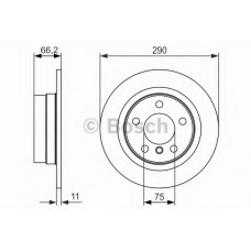 Диск гальмівний (задній) BMW 1 (F20/F21)/ 2 (F22/F23) 11- (290x11)